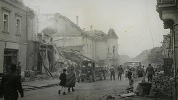 Айзенштадт после американской бомбардировки в 1944 году 