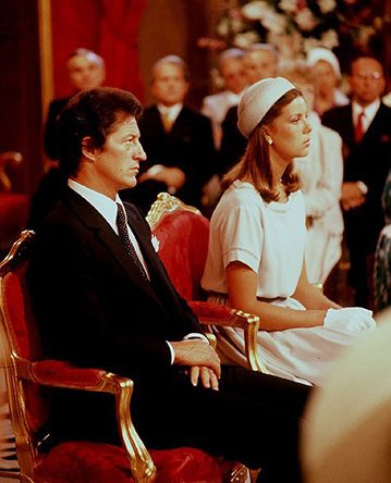 Гражданская церемония принцессы Каролины Монакской и Филиппа Жюно