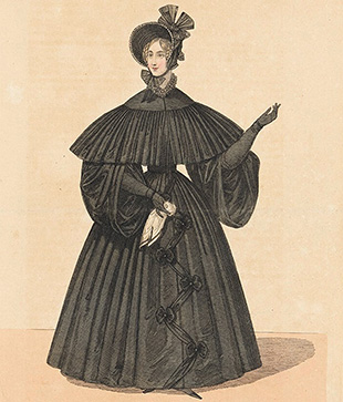 Из венского каталога женской одежды, 1835 год 