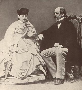 Паулина Лукка с Отто фон Бисмарком  
