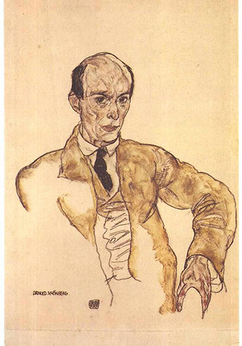 Портрет Арнольда Шёнберга, Эгон Шиле 1917 год 